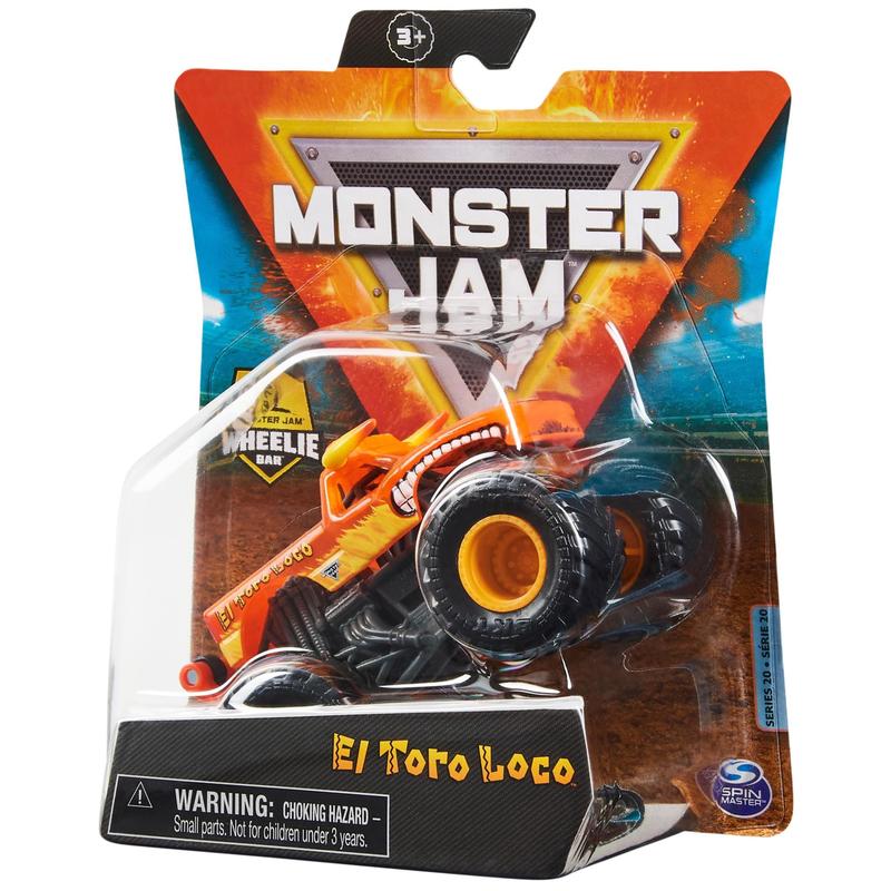 Monster Truck Monster Jam El Toro Loco 1:64 - Veículo de Metal Die